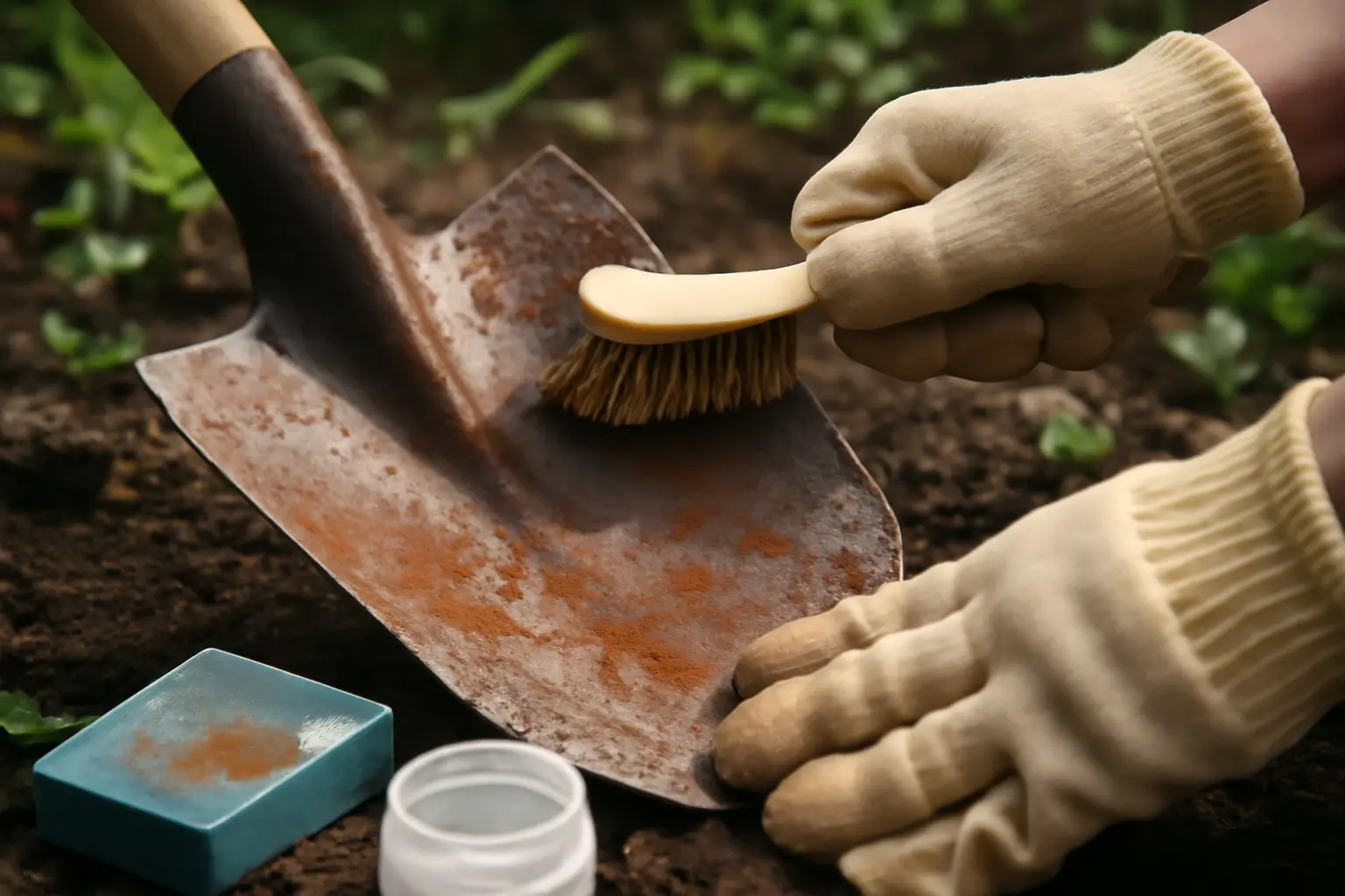 7. Addressing Existing Rust on Garden Spades