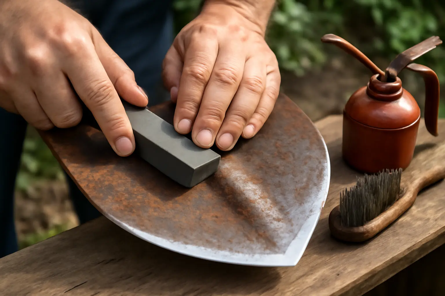 4. Sharpening Your Carbon Steel Spade