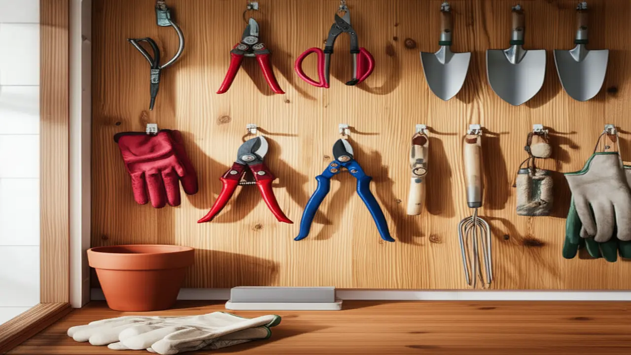 4. Shed and Cabinet Organization for Garden Tools