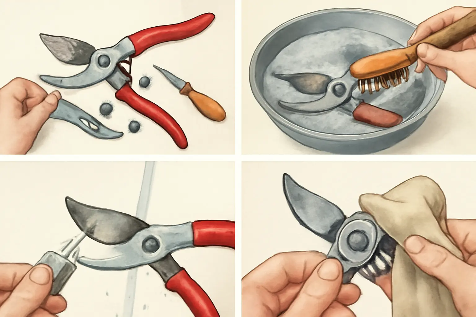 3. Step-by-Step Pruning Shears Cleaning Instructions