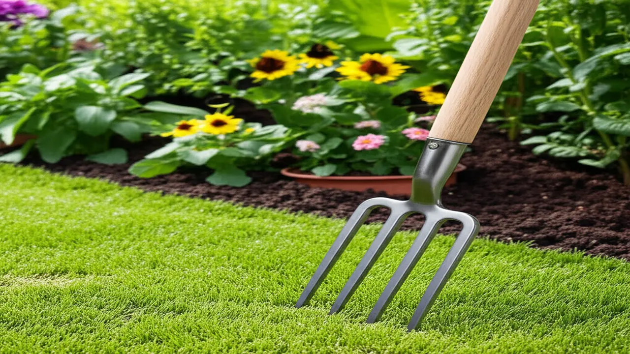 Overall best garden fork 2025 showing ergonomic handle and sturdy tines