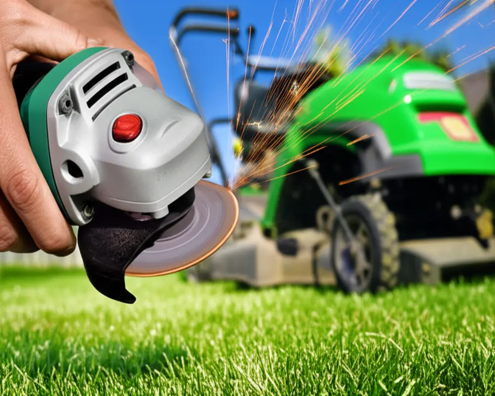 How sharpening lawn mower blades reduces noise for quieter operation