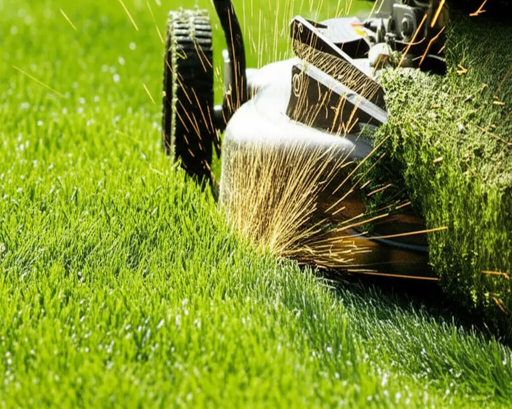 Sharp lawn mower blades to enhance fuel efficiency