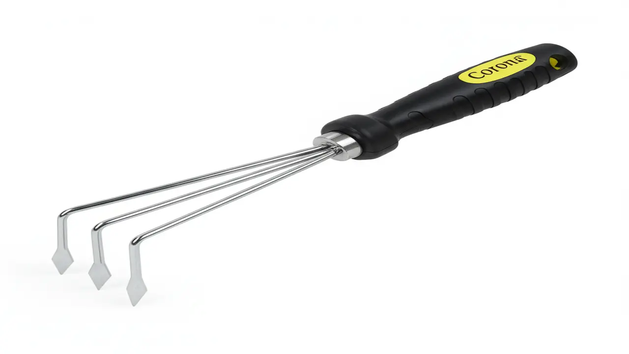 Corona hand cultivator model CT3010 with heat-treated steel tines and ergonomic handle