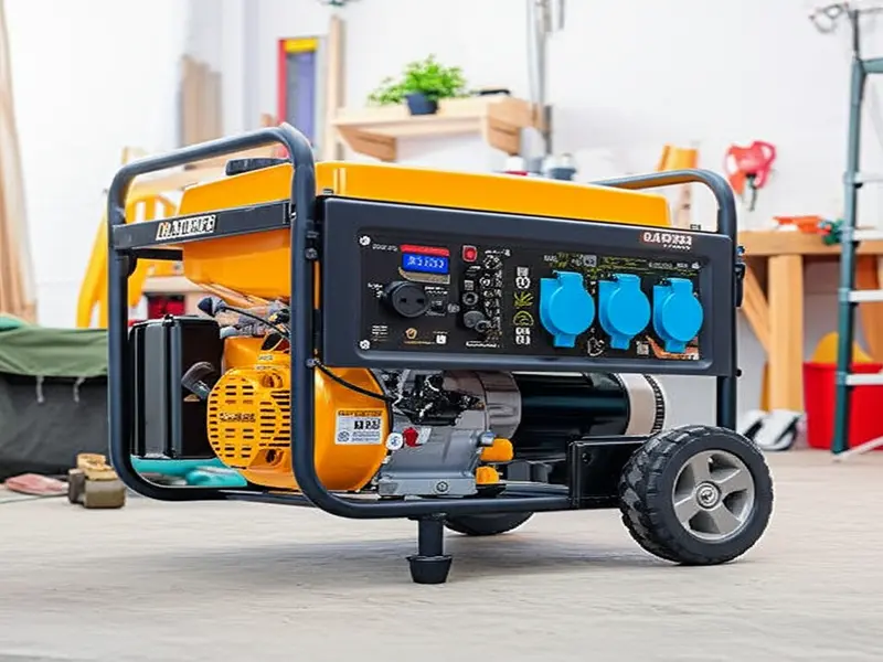 Dual-fuel generator powering various appliances