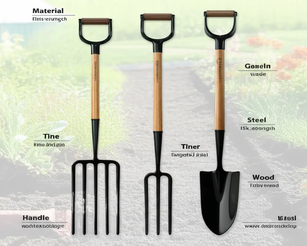 Comparison of top durable garden forks highlighting features and durability