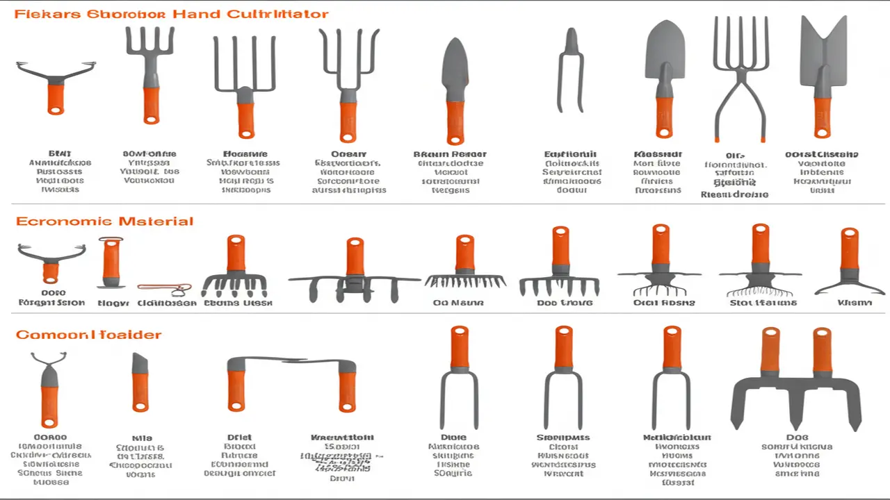 Comparison chart of top Fiskars hand cultivator models with specifications and features