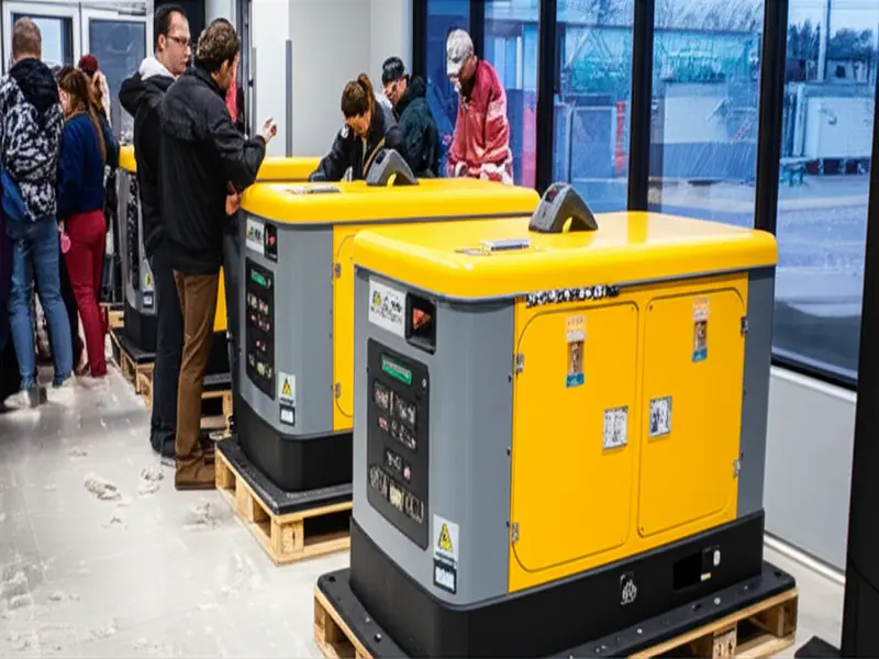 Key Flood-Resistant Generator Features Diagram illustrating key flood-resistant features of a generator