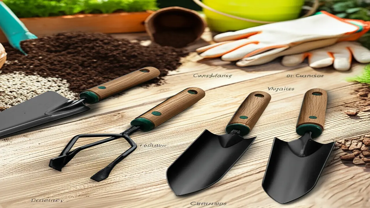 Different types of hand cultivators highlighting their suitable gardening tasks