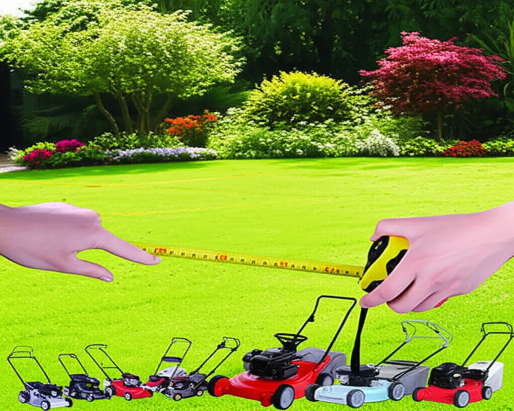 Measuring lawn size for mower choice
