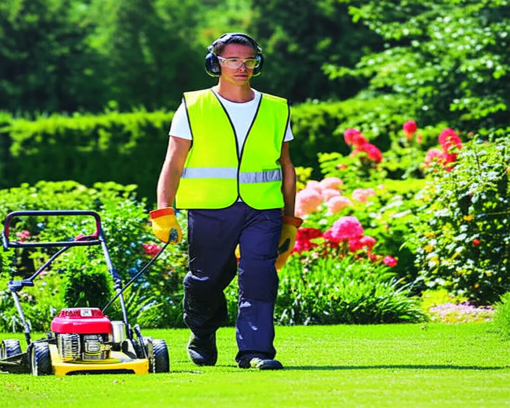 Personal protective equipment for lawn mower safety Personal protective equipment for lawn mower safety