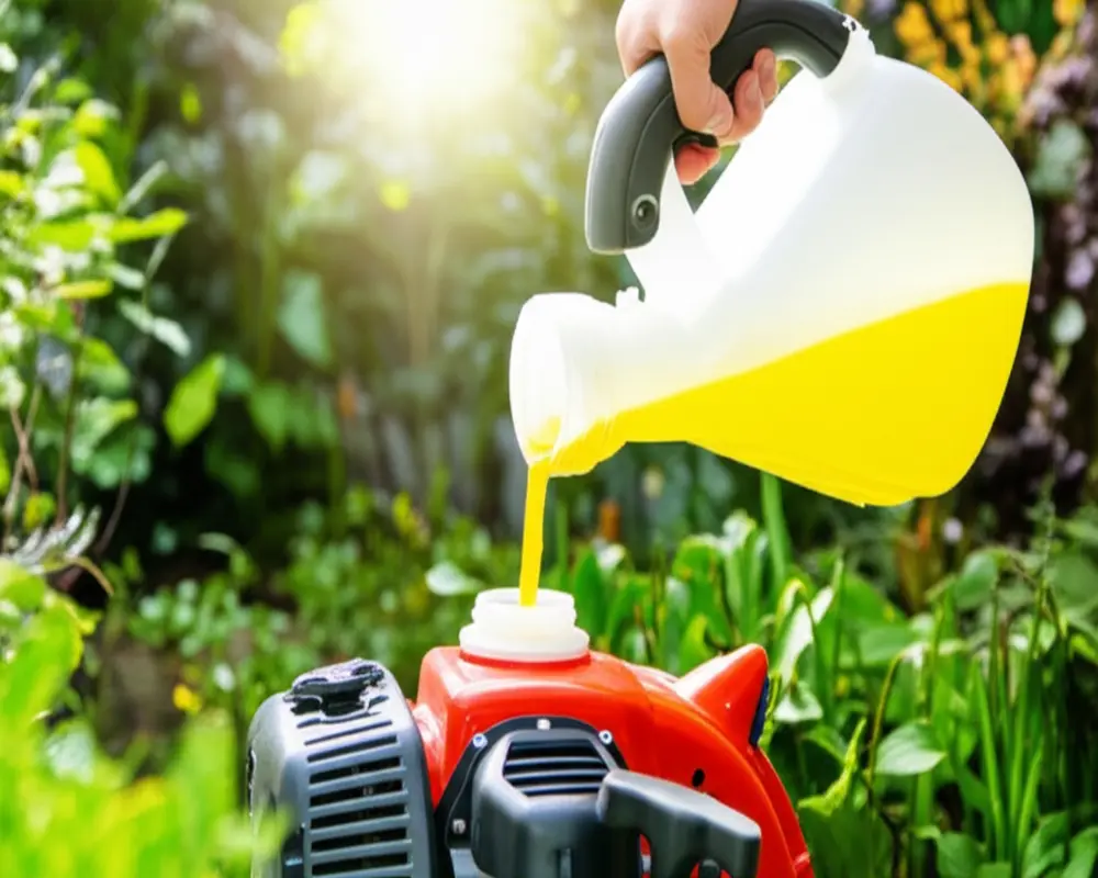 Fresh fuel for leaf blower maintenance