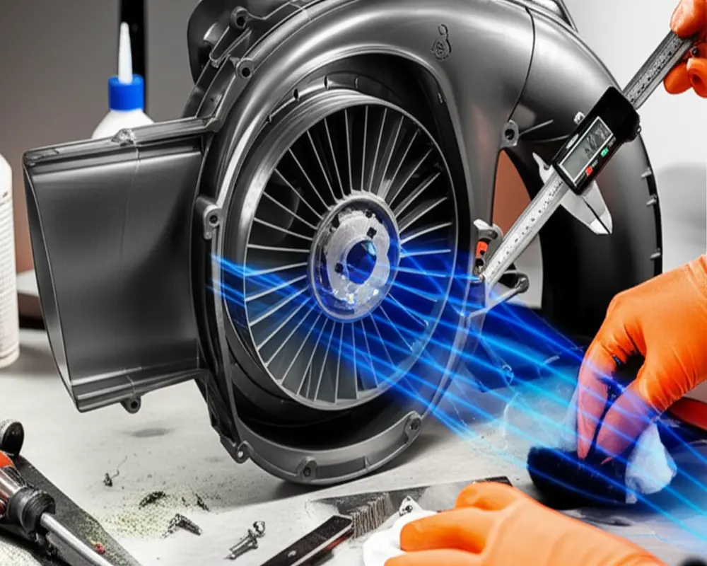 Leaf blower impeller maintenance