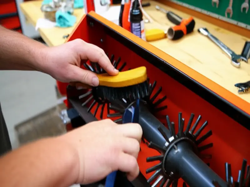 Cleaning a manual lawn aerator after use Cleaning a manual lawn aerator after use