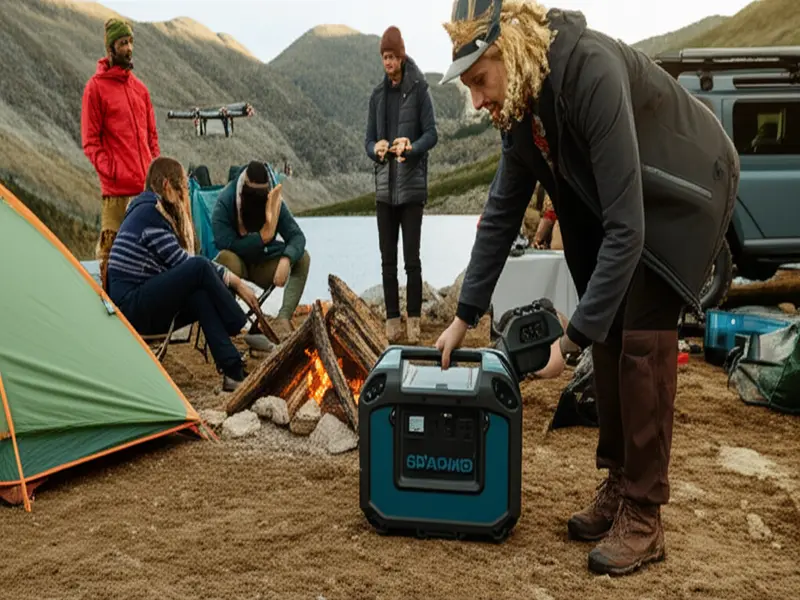 Durable outdoor generators are essential for reliable power in harsh environments. Durable outdoor generator powering camping equipment in a rugged natural setting