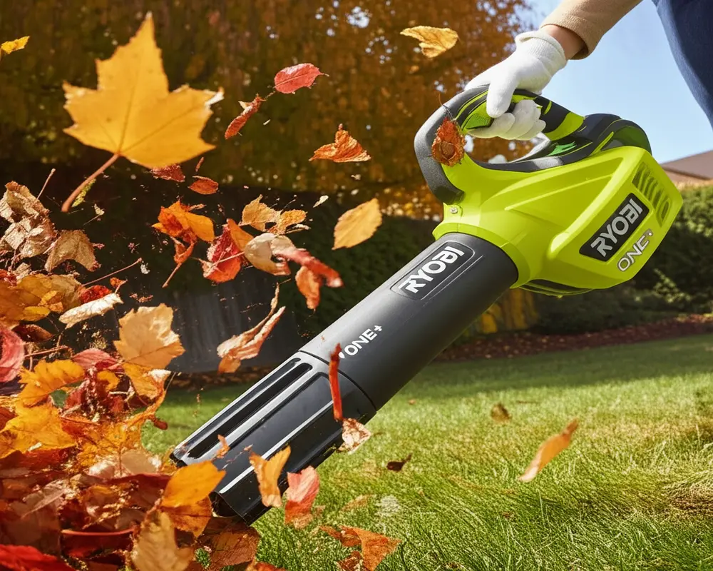 Ryobi 18V ONE+ Cordless Leaf Blower with ergonomic design