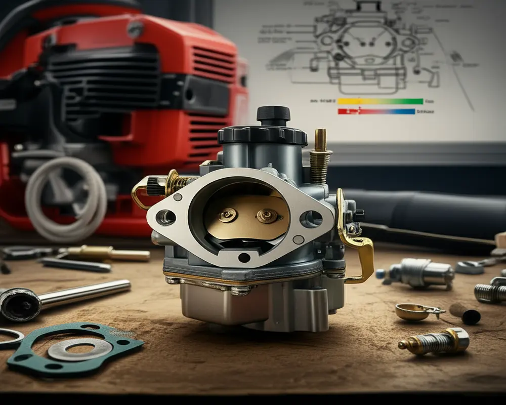 Troubleshooting leaf blower carburetor issues: hard starting, rough idle, and rich/lean conditions