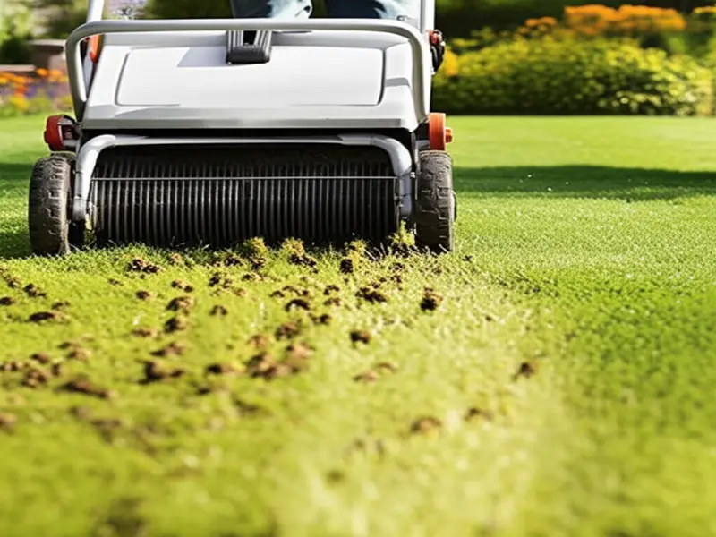 Excessive thatch can suffocate your lawn Thatch layer on a lawn