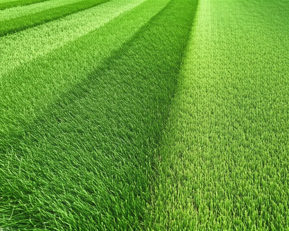 Superior cut quality and healthier turf Close-up of turf cut evenly by wide area mower
