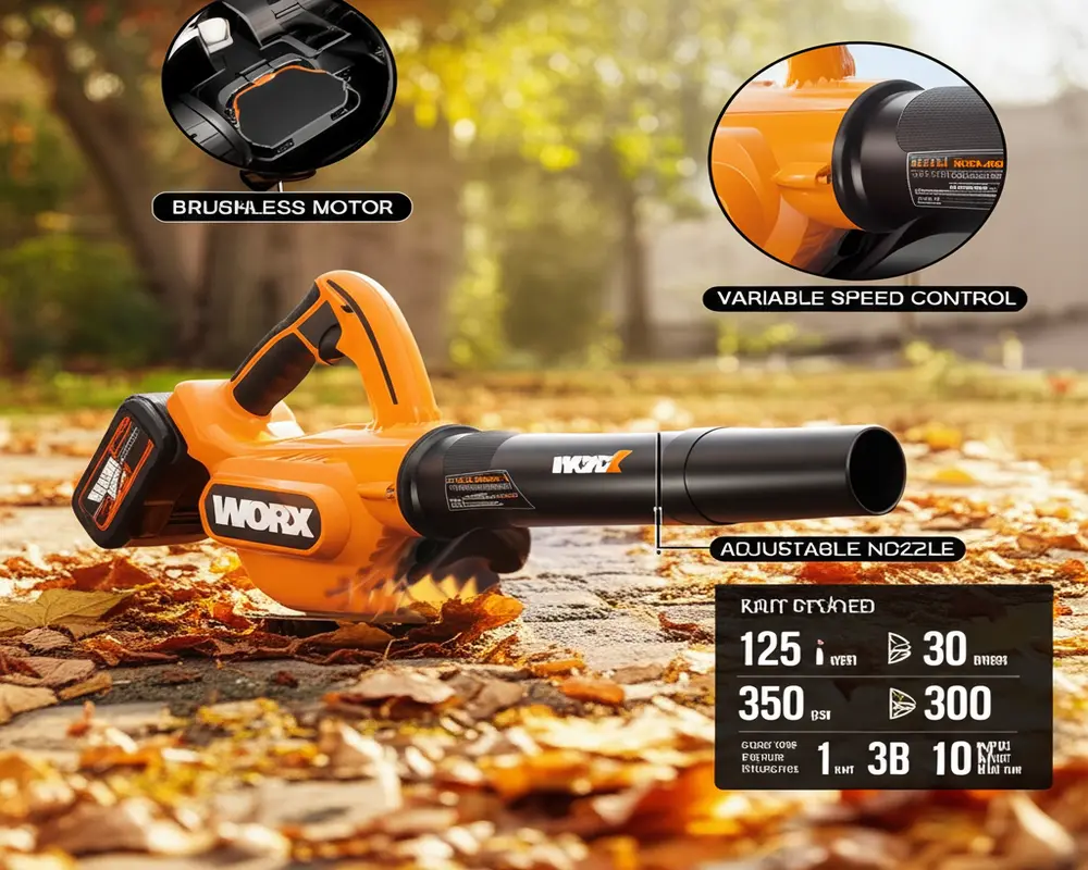 Worx leaf blower overview with features and performance